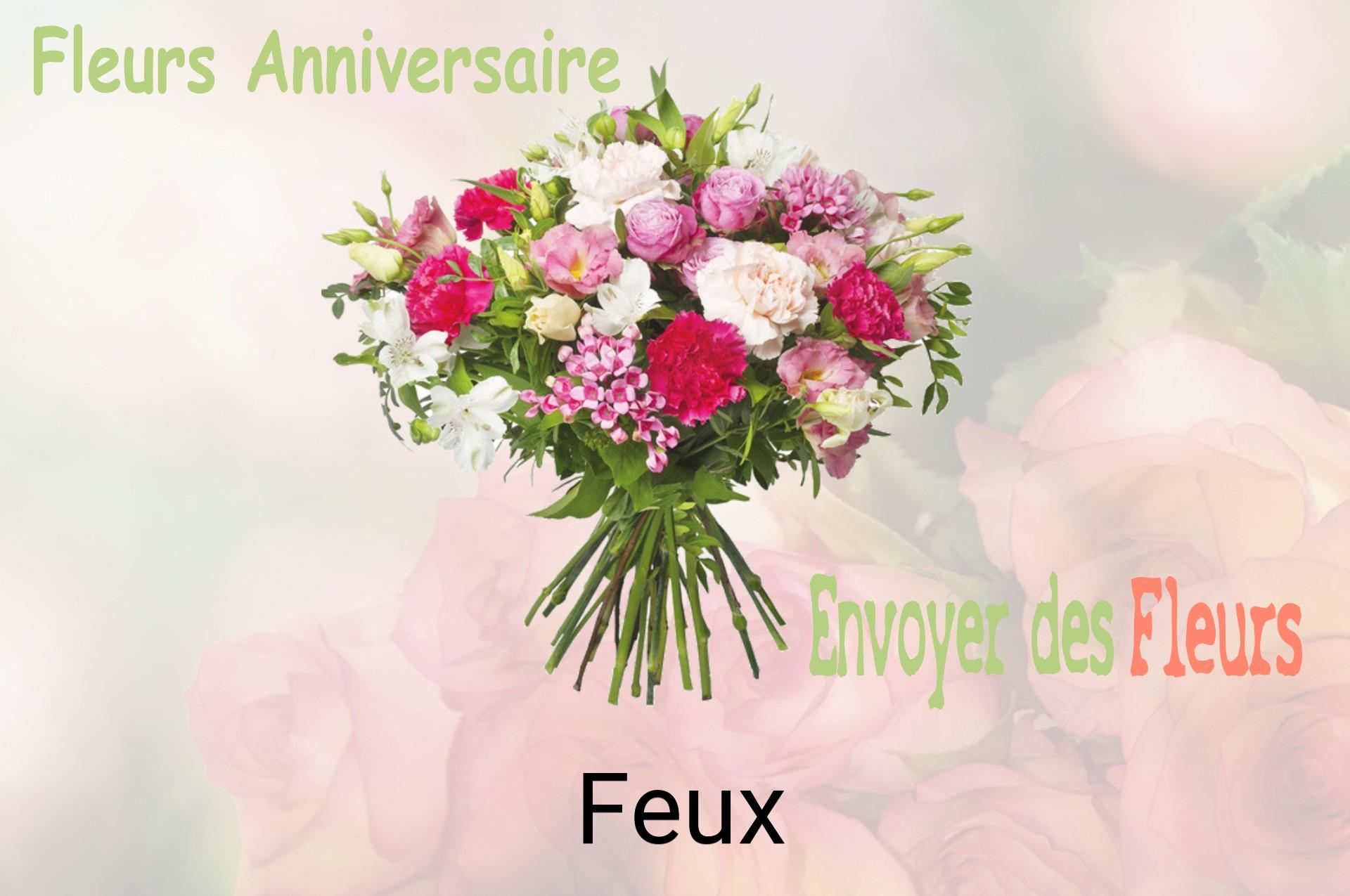 Bouquet de fleurs d’anniversaire livré à Feux