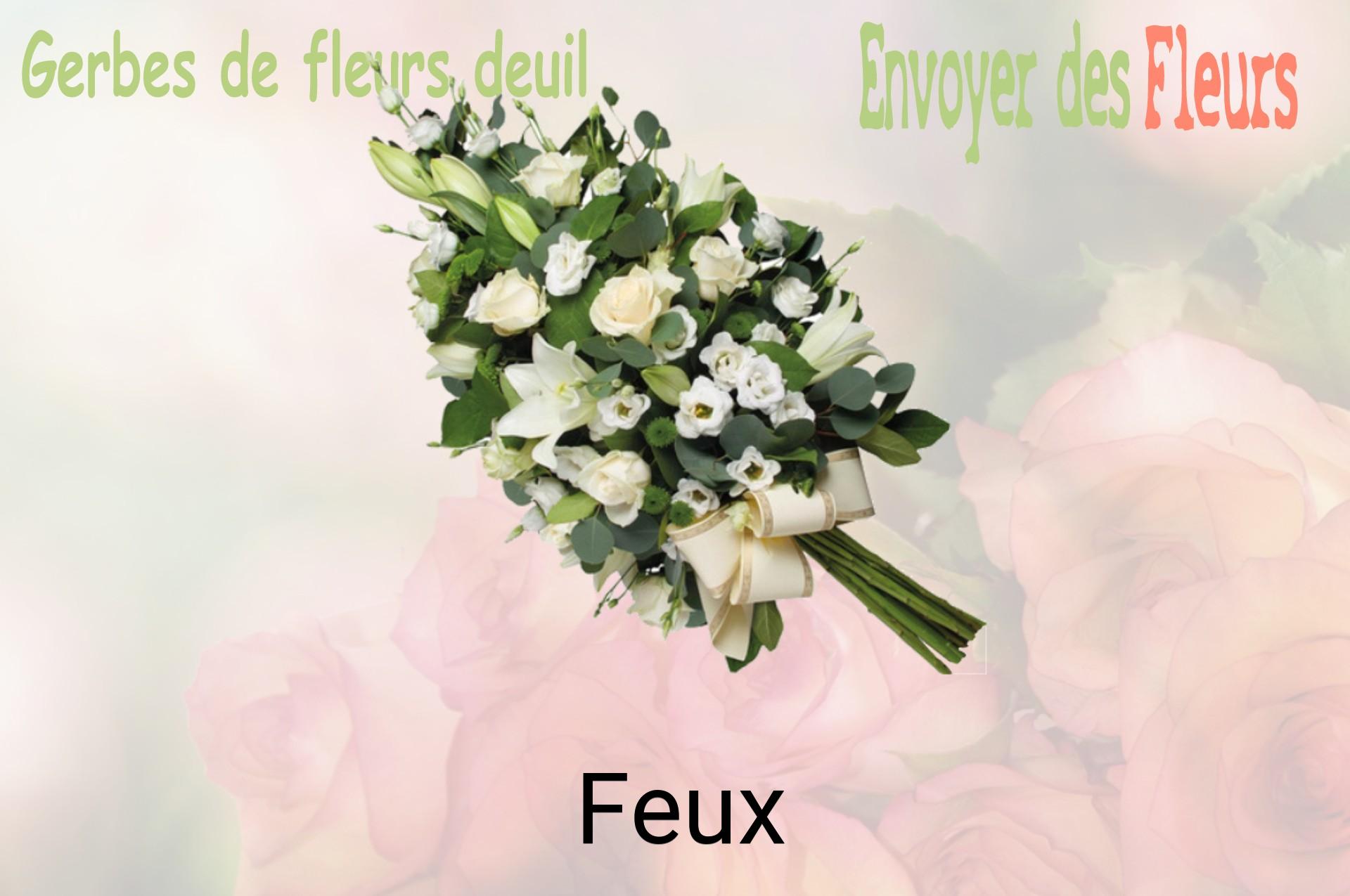 Gerbe de fleurs de deuil livrée à Feux